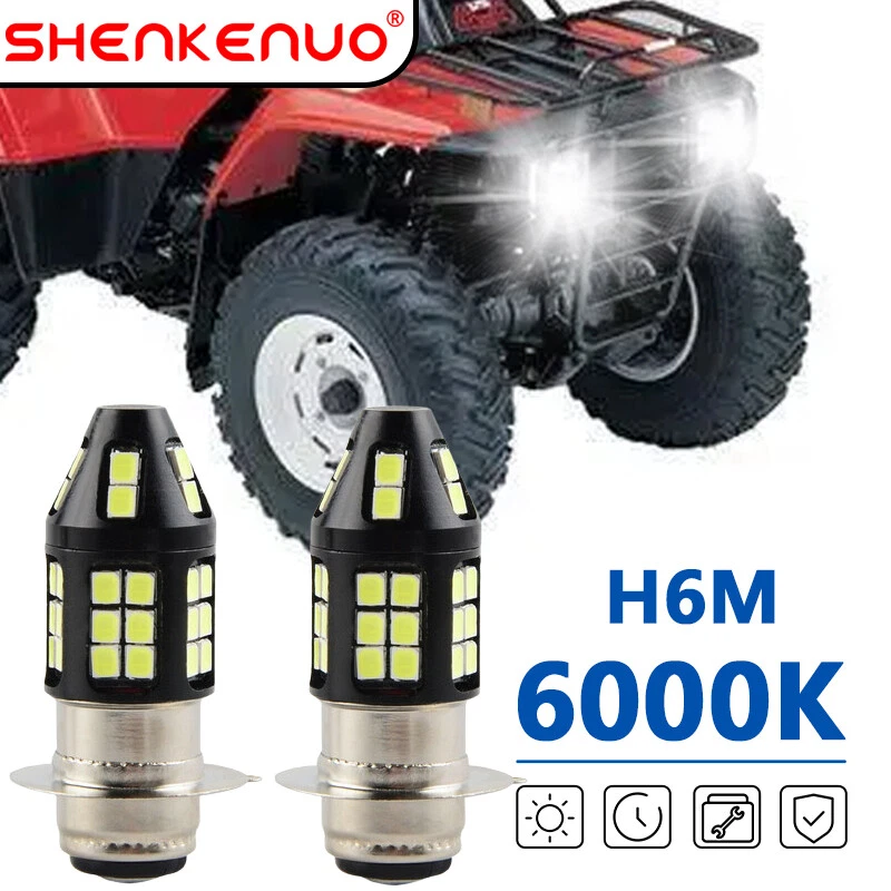 Para Kawasaki Bayou - Faros LED 2x Bombillas 6000K Blanco Kit 220 250 300 400 KLF Foto 1 de 4