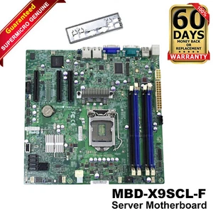 Genuine SUPERMICRO X9SCL 32GB LGA 1155 Intel C202 E3 DDR3 Motherboard - Picture 1 of 12