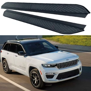 Black Running Board fits for Jeep Grand Cherokee 2022-2024 Side Step Nerf Bar - Picture 1 of 12