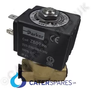 VÁLVULA SOLENOIDE DE AGUA DE LATÓN PARKER 1/4" UTILIZADA EN VARIAS MÁQUINAS DE CAFÉ GAGGIA - Imagen 1 de 1