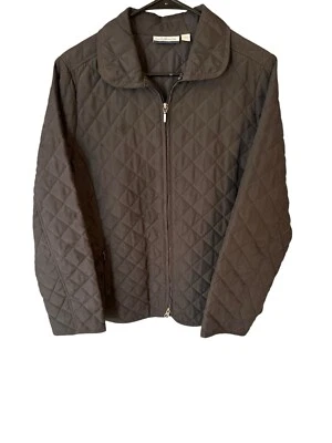 Croft & Barrow Black Full Zip Quilted Lightweight Jacket size Small - Image 1 of 4