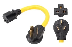 NEMA 10-50P auf 6-15R 6-20R 240V 30 Amp Prong Stecker auf 20 Amp 3 Prong Fema... - Bild 1 von 2