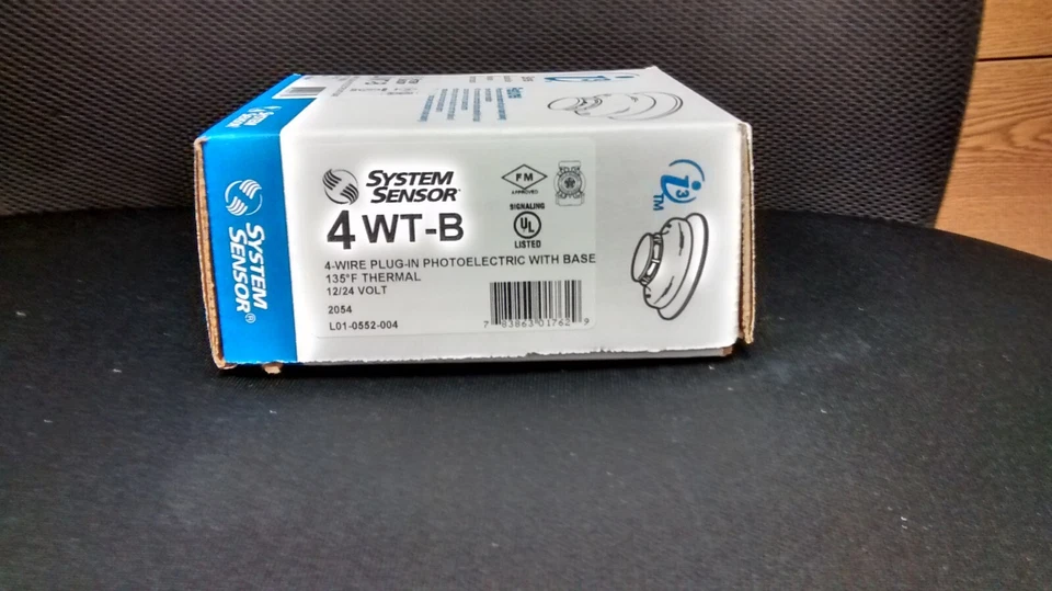 Detector de humo, 12/24 voltios, foto, térmico, 4 cables, sensor de sistema #4WT-B Foto 1 de 1