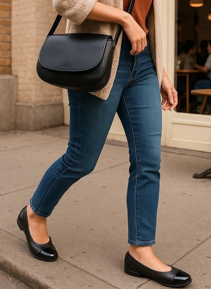 Ros Hommerson Black Patent Leather Womens Flats Size 6 Narrow - Image 1 of 4