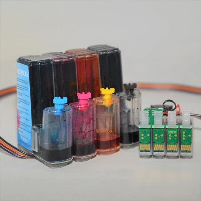 Dye Ciss cis ink system for xp-424 xp-420 xp-324 xp-320 wf-2630 220 cartridge - Image 1 of 2