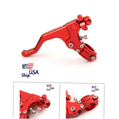 CNC Red Short Stunt Clutch Lever Cable Performance Easy Pull Lever For Honda - Изображение 1 из 4