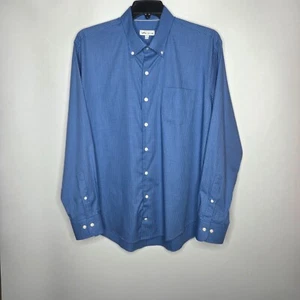 Camisa de vestir Peter Millar XL azul a cuadros a cuadros manga larga azul - Imagen 1 de 6