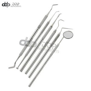 6 Pack Teeth Cleaning Tools Dental Scraper Tooth Pick Hygiene Set Remover PR-348 - Picture 1 of 3