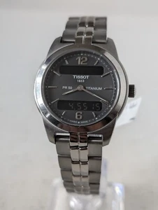 Orologio digitale analogico titanio Tissot PR50 Lady Seven 32 mm ETA 989.331 veloce P&P - Foto 1 di 15