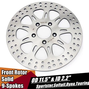 11.5" Front Brake Rotor For Harley Sportster XL883R XL1200C Dyna Softail 00-05 - Picture 1 of 7