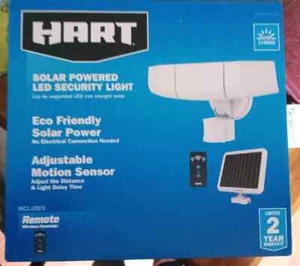 HART 3Head Solar Motion Sensing Security LED Adjustable Light Heads WITH REMOTE - Picture 1 of 1