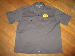 2XL STROH'S WORK SHIRT Beer Delivery Guy Detroit Patch Uniform Gray XXL - Picture 1 of 3