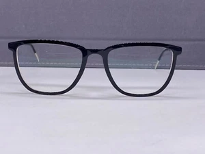Lindberg Eyeglasses Frames Woman Square Black Titan Strip 1170 50 17 - Picture 1 of 13