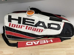 HEAD TENNIS BAG PLUS 4 Rackets-2 HEADS & 2 BABOLATS-INSULATED-HOLDS 4 Rackets - Picture 1 of 16