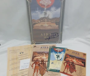 Aida Temple Of Queen Hatchepsut Cairo 1997 - Opera Programme + 2 Rare Postcards - Picture 1 of 12