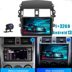 Para Toyota Corolla 2009-2013 9" Android 13 Car Estéreo GPS WIFI BT +Cámara 16GB