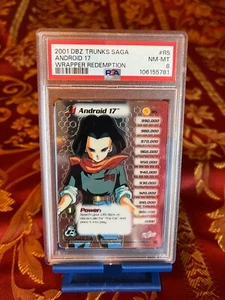 PSA 8 Limited Hi-Tech Foil Android 17 2001 Cell Saga #R5 Dragon Ball Z DBZ TCG - Picture 1 of 2