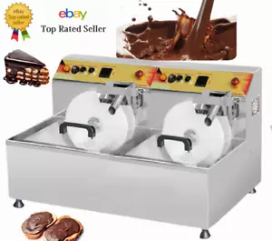 ✅Máquina de fundición de chocolate doble olla de templado profesional fondue eléctrica nueva - Imagen 1 de 1