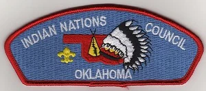 Indian Nations Council CSP S-3, Yellow FDL, Red Brd., Clear Plastic Back, Mint! - Picture 1 of 1