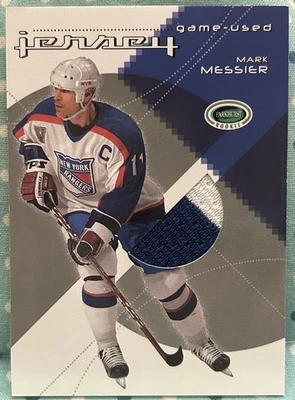 MARK MESSIER 2003-04 In The Game Parkhurst Rookie Game-Used Jersey Relic - Image 1 of 2