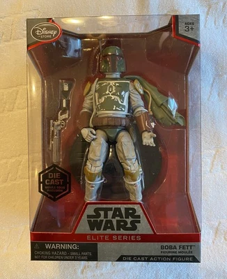 DISNEY  STAR WARS DIE-CAST ELITE SERIES 7” BOBA FETT FIGURE - BRAND NEW IN BOX - Image 1 of 4