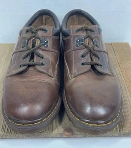 Zapatos Oxford Dr. Martens Vintage 7733 Cuero Marrón Hombre Talla 11 Hechos en Inglaterra - Imagen 1 de 24