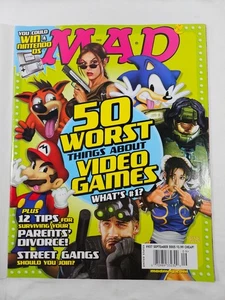 MAD Magazine September 2005 #457 50 Worst Things Video Games w/ Mailing Cover - Picture 1 of 4