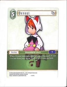 Devout 1-077C Non Foil Common Final Fantasy FFTCG - Picture 1 of 2