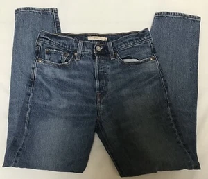Levi’s Premium Womens Wedgie Straight Jeans Sz 28 x27 Button Fly High Rise Denim - Bild 1 von 8