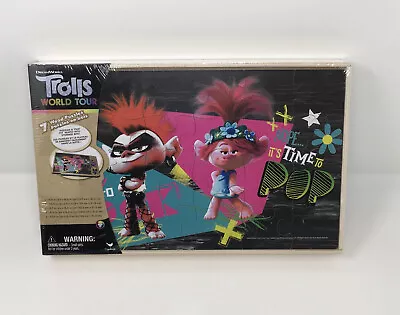 Dream Works Trolls 7 Wood Puzzles Tray Kid - Image 1 of 4