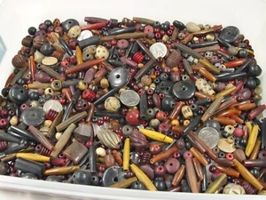 4 Pounds Assorted India Handmade Horn Beads / Scrap Pieces / Clearance (JPR-58)⭐ - Picture 1 of 7