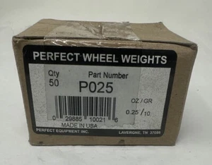 Box Of 50 Perfect Lead Wheel Weights Model No. PO25 New - Picture 1 of 2