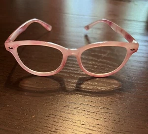 Betsey Johnson +2.00 Pink Round Reading Glasses Readers - Picture 1 of 4