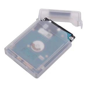 2,5-Zoll-HDD-SSD-Schutzhülle aus Kunststoff, stoßfeste Festplattenbox (grau) - Bild 1 von 11