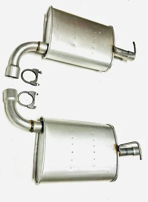 Fits: 2012 To 2015 Ford Explorer 2.0L Turbo Passenger & Driver Side Muffler Foto 1 de 4