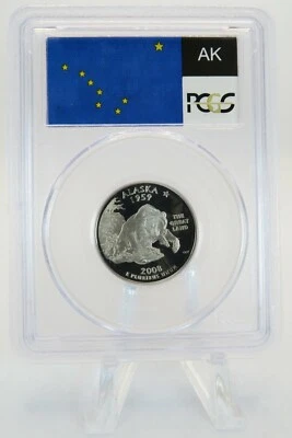 2008-S PCGS PR69DCAM Alaska State Quarter Proof 25C - Image 1 of 2