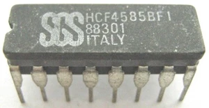 Integrated Circuit HCF4585BFI, 4-Bit Size Comparator, 16 Pin, DIP - Picture 1 of 1
