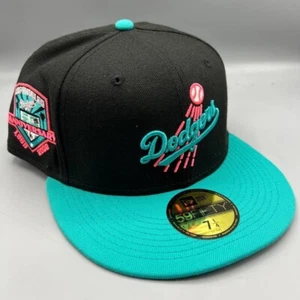 Los Angeles LA Dodgers Mütze Herren 7 1/4 schwarz blau 59Fifty New Era Fitted Cap - Bild 1 von 8