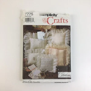 Heirloom Pillows 9”-14” UNCUT Vintage Pattern 7775 Ruffles Lace Square Retro - Picture 1 of 2