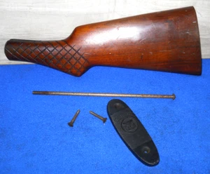Iver Johnson Champion 12ga Shotgun STOCK , STOCK BOLT &OWL HEAD BUTTPLATE CL5207 - Picture 1 of 14