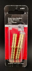 Paquete de 2 MENDERS DE MANGUERAS DE LATÓN 5/16" X 5/16" ID #S-641 Hecho en EE. UU. Milton Industries - Imagen 1 de 5