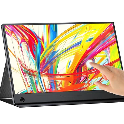 UPERFECT 14 Zoll Portable Monitor Touchscreen FHD Tragbarer Monitore 1920*1080 - Bild 1 von 4