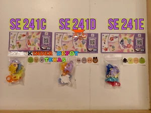 🦄Kinder surprise Mexico Exclusive 3/3 set SE241 C D E 🦋Not available in Europe - Picture 1 of 1