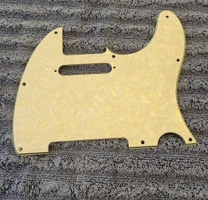 Telecaster Pearl Pickguard / 3 ply Pearloid / Korean Made / Great Condition - Picture 1 of 5