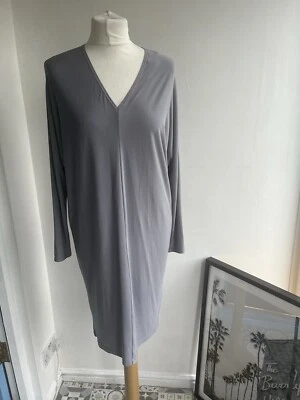 Ladies Calvin Klein By Francisco Costa Dress Womens Size UK 12 Grey Lagenlook - Image 1 of 4