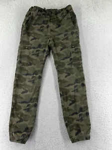 Gap Kids Pants Boys 2XL XXL Green Camo Jogger Cargo Rip Stop Fabric 26x27 - Picture 1 of 14