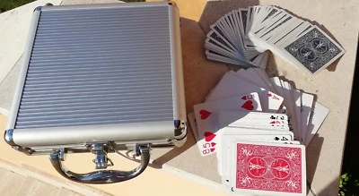 SET POKER E FICHES CARTE  VALIGETTA  - Immagine 1 di 2