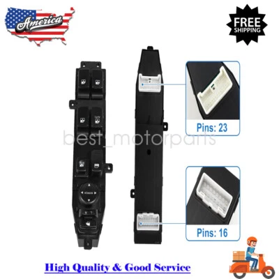 1 PCS Front Left Driver Side Power Window Switch 2007-2012 For Hyundai Veracruz Foto 1 de 4