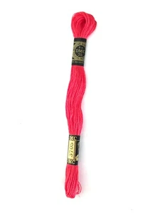 Cross Stitch Floss DMC No 117 Cotton #3705 6 Ply 8 M Skein Pink set of 4 - Picture 1 of 1