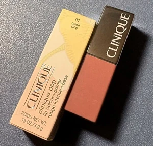 CLINIQUE POP LIP COLOUR + PRIMER 01 NUDE POP Full Size 3.9g NIB FreeShip - Picture 1 of 3